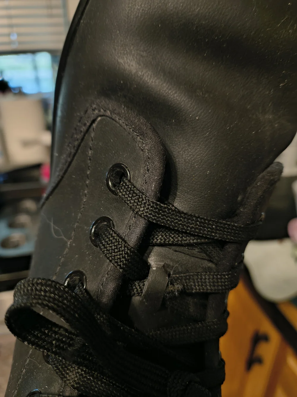Dr. Martens Black Leather Lace-Up Boots - Picture 6 of 7